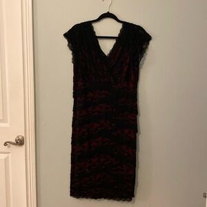 Black and red party dress. Marina brand size 14.